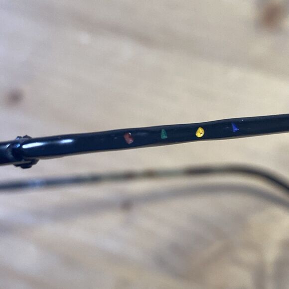 BADA Los Angeles Black Oval Eyeglass Frame Vtg Glasses 48-21 140 BL 1652 - Picture 7 of 11